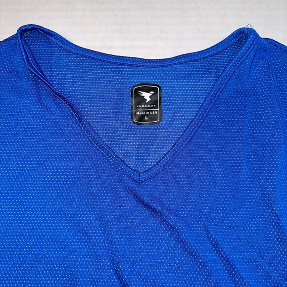 Insport Womens L Blue Xodus Tigress V-Neck Sleeveless Tank Top F559 NWT‎ - Picture 3 of 7